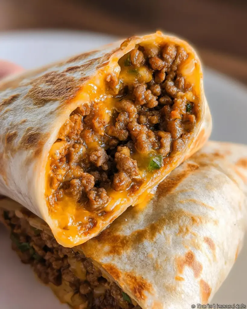 Beef and Cheese Burritos