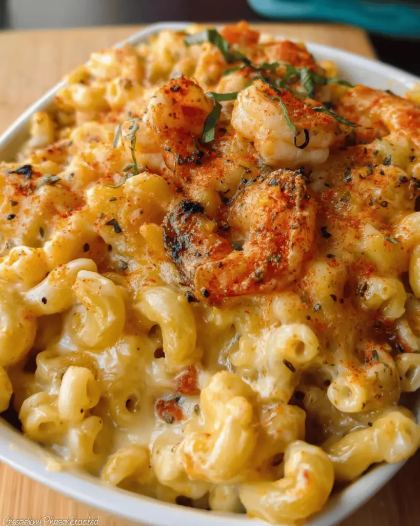 Cajun Shrimp and Crab Mac and Cheese