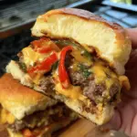 Cheeseburger Sliders with Queso