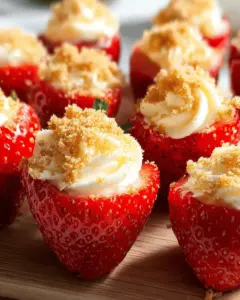 Cheesecake Stuffed Strawberries