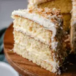 Coconut Cream Cake with Coconut Cream Cheese Frosting