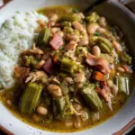 Crockpot Speckled Butter Beans and Okra Stew