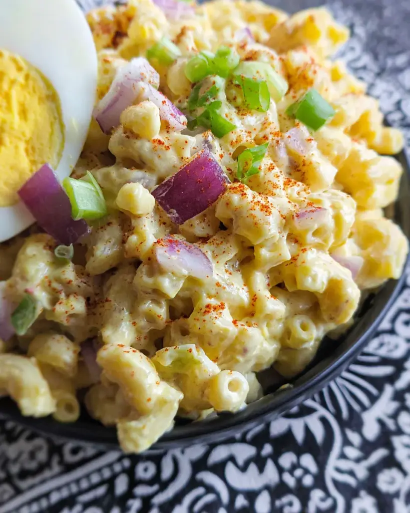 Deviled Egg Macaroni Salad