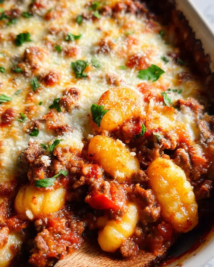 Easy Bolognese Gnocchi Bake
