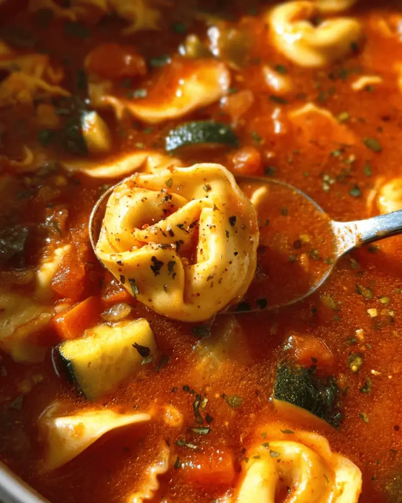 Easy Tomato Tortellini Soup