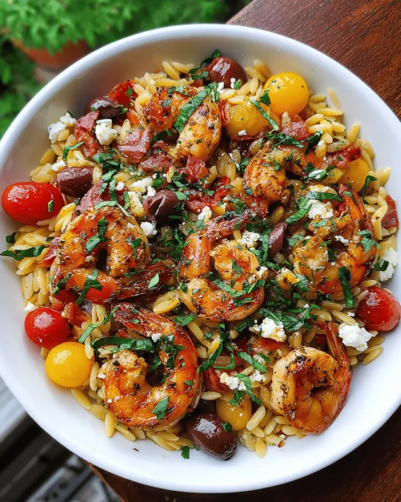 Greek Shrimp with Orzo and Feta (One-Pan, 30-Minute Meal)