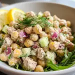 Healthy Tuna Garbanzo Bean Salad