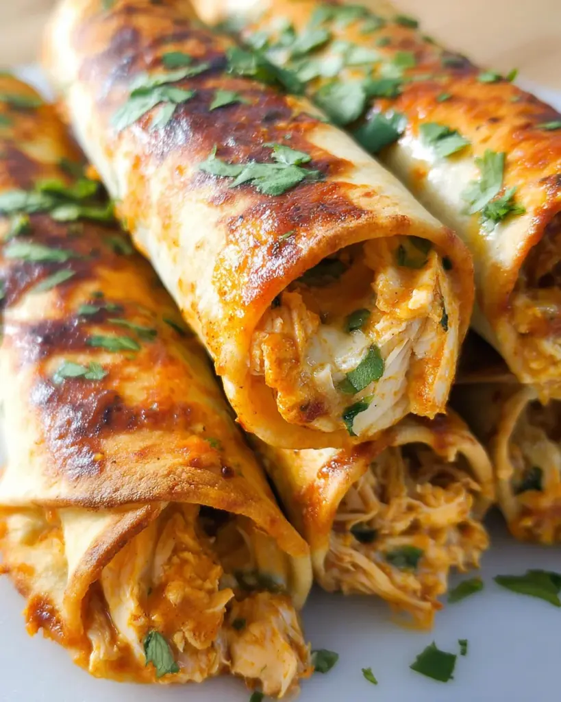 Honey BBQ Slow Cooker Chicken Taquitos