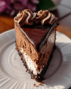 No Bake Chocolate Cheesecake