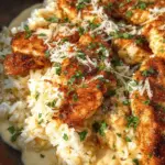 One-Pan Garlic Parmesan Chicken and Rice