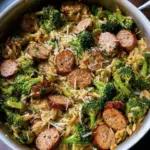 One-Pot Chicken Sausage Orzo With Broccoli