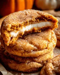 Pumpkin Cheesecake Cookies