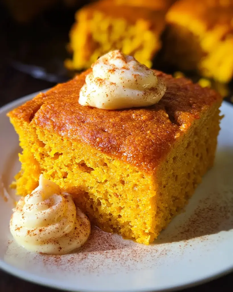 Pumpkin Cornbread {with Cinnamon Honey Butter}