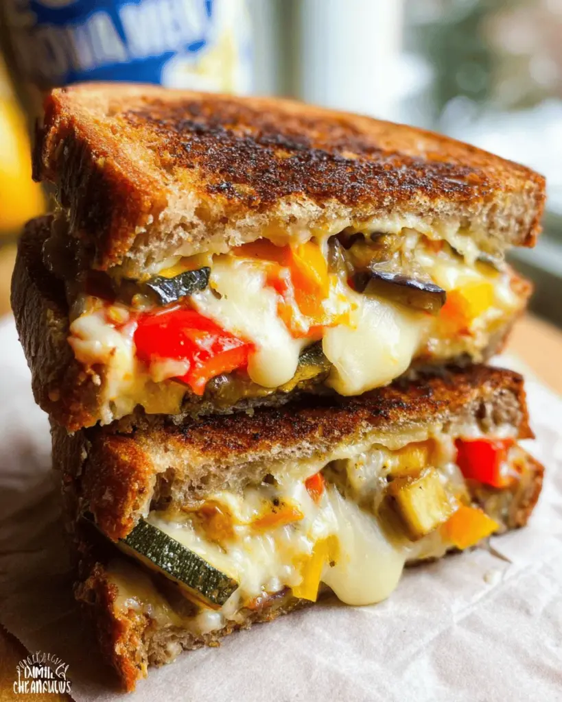 Roasted Vegetable Grilled Cheese