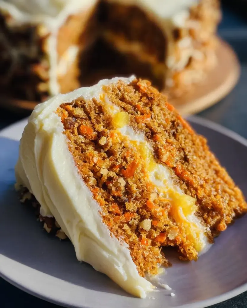 Scratch Carrot Cake with Pineapple