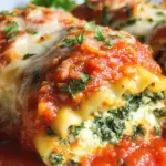 Spinach Lasagna Roll Ups