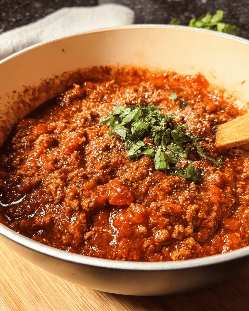 The Perfect Homemade Meat Sauce