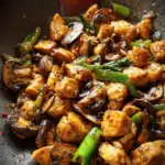 Black Pepper Mushroom Chicken Stir Fry