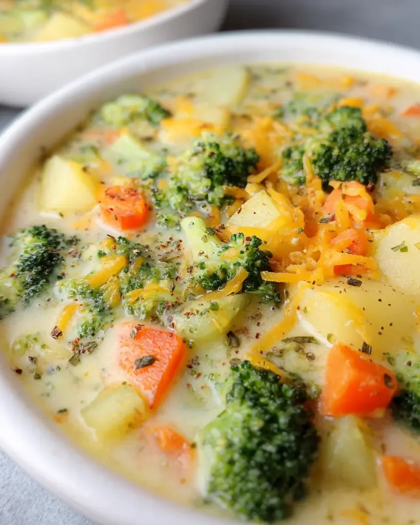 Broccoli Cheese and Potato Soup