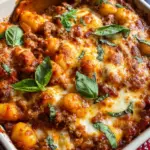 Cheesy Bolognese Gnocchi Bake