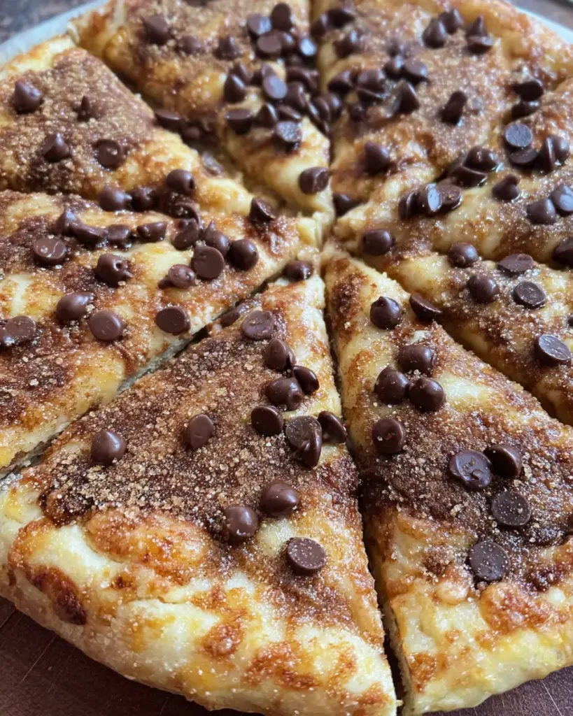 Chocolate Chip Dessert Pizza