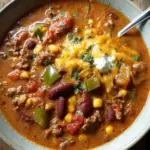 Creamy Beef Taco Soup