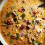 Creamy Beef Taco Soup