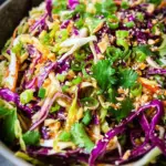 Easy Crunchy Asian Slaw (w/ BEST Asian Dressing!)