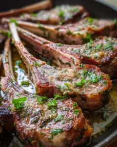 Garlic and Herb Crusted Lamb Chops Recipe