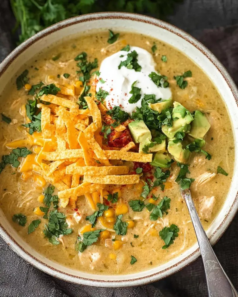 Green Enchilada Chicken Soup Recipe