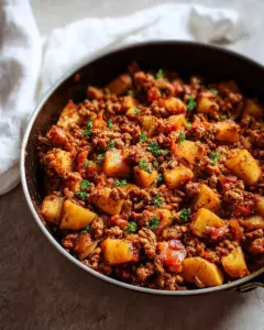 Ground Turkey & Potato Skillet