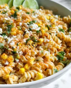 Healthy Mexican Street Corn Pasta Salad