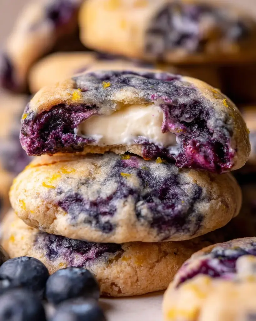 Lemon Blueberry Cheesecake Cookies