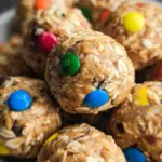 Monster Cookie Oatmeal Peanut Butter Balls with M&Ms