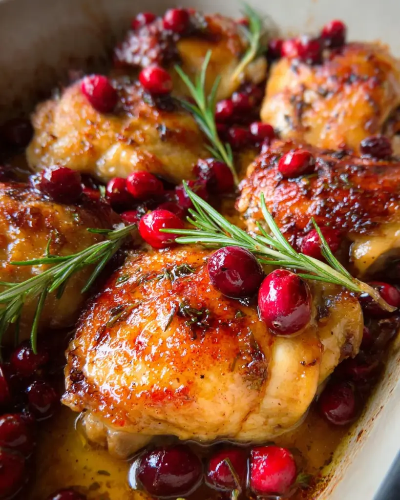 One-Pan Cranberry Rosemary Chicken