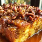Pumpkin Praline Bread Pudding