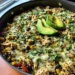 Salsa Verde Chicken & Rice Skillet