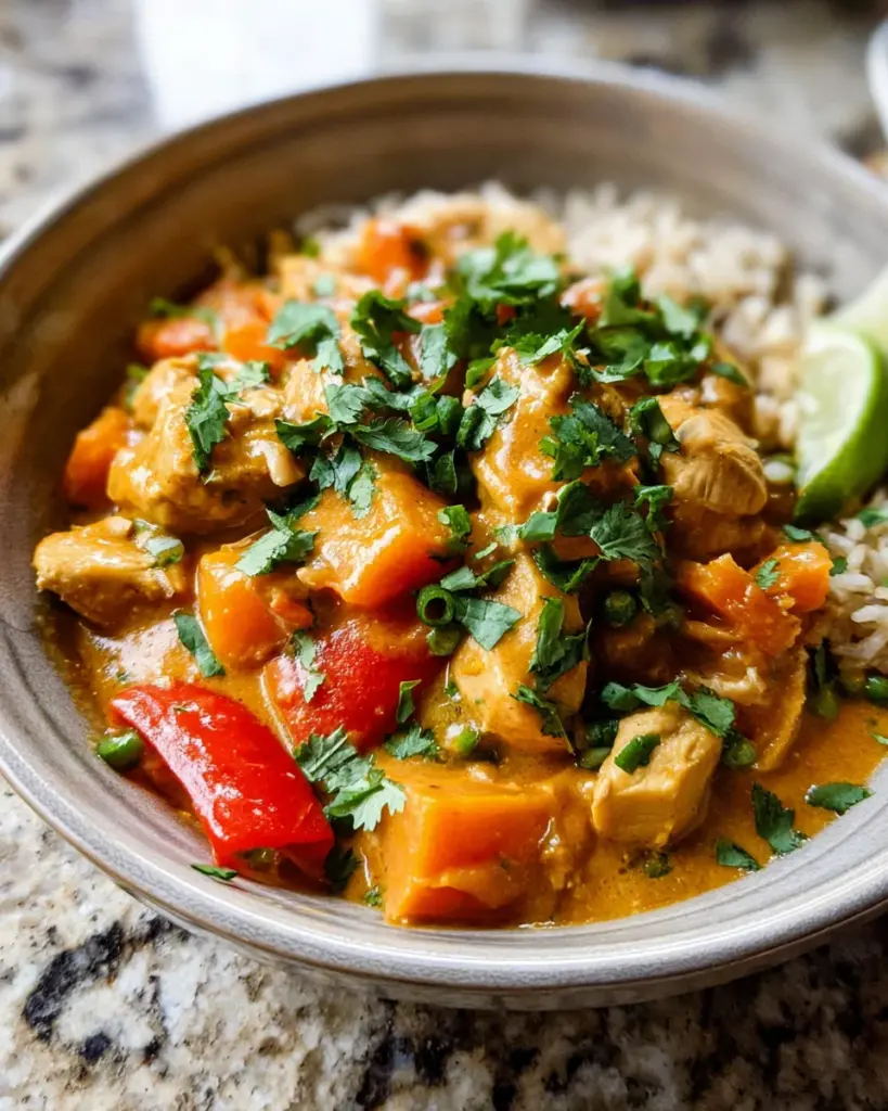Slow Cooker Thai Peanut Chicken