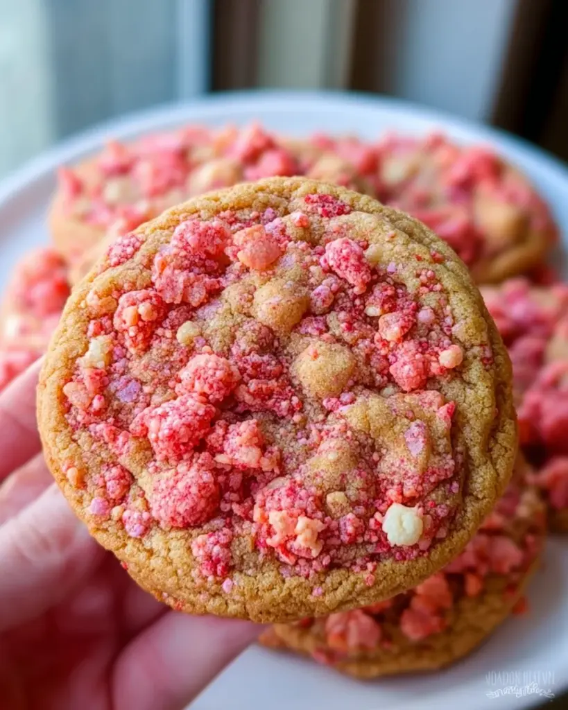 Strawberry Crunch Cookies