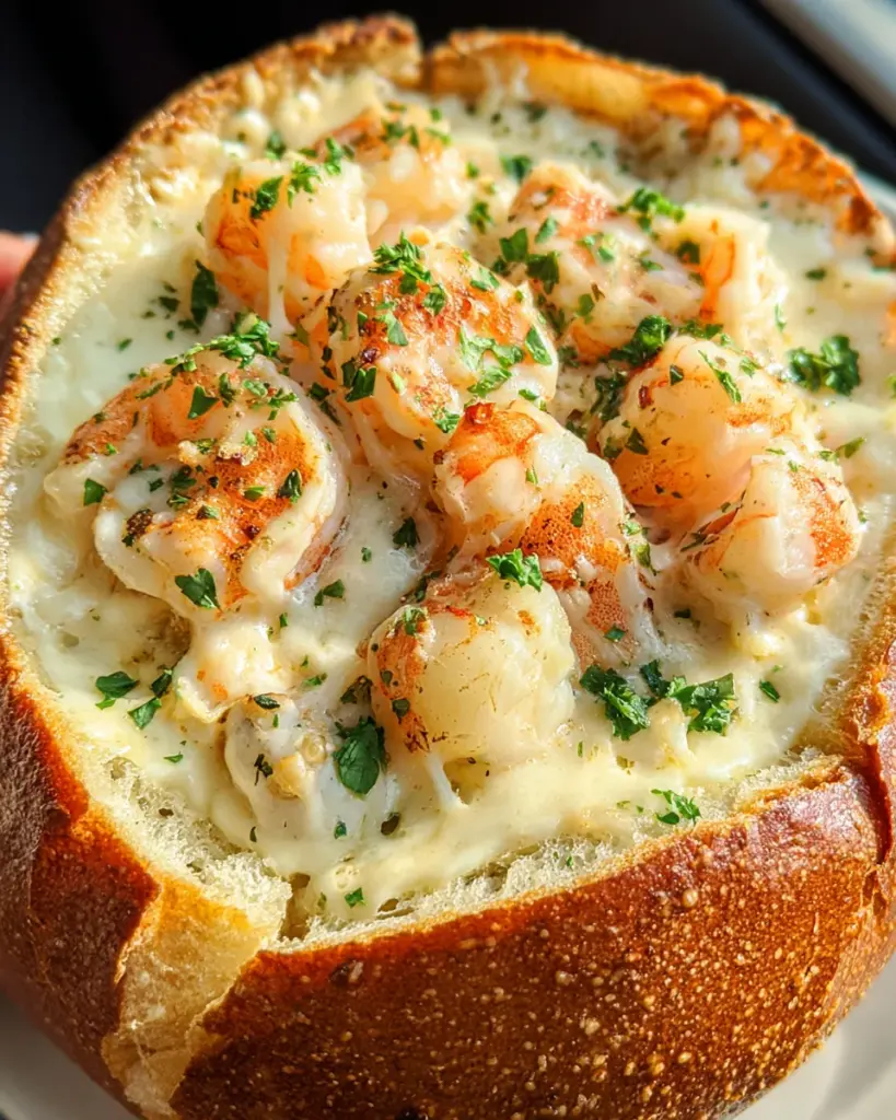 Stuffed Seafood Bread Bowl