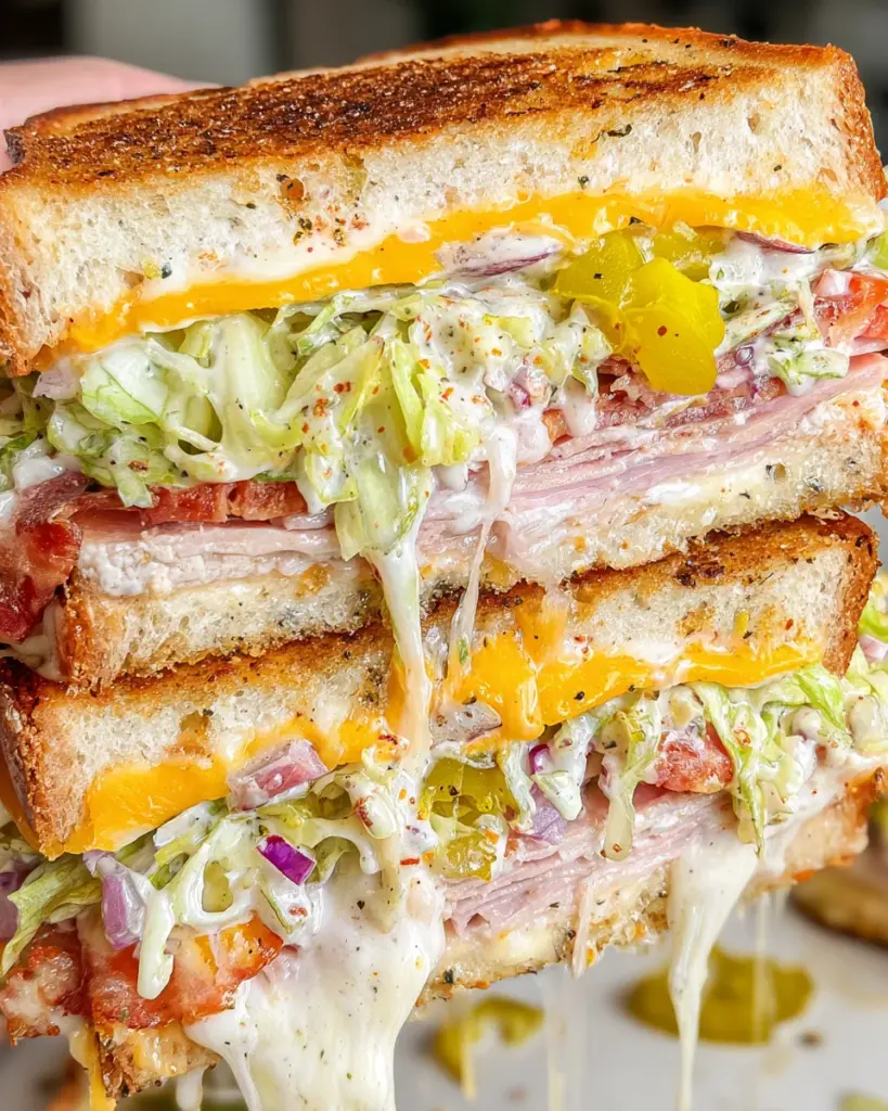 Viral Grinder Grilled Cheese Sandwich