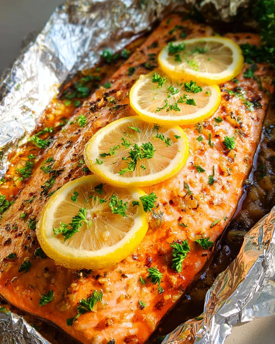Tagbaked Salmon In Foil