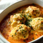 Best Tomato Soup with Cheddar Bay Dumplings