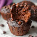 Chocolate Black Bean Blender Muffins {High Protein}