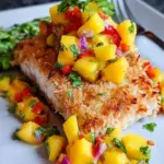 Coconut Crusted Salmon with Mango Pineapple Salsa