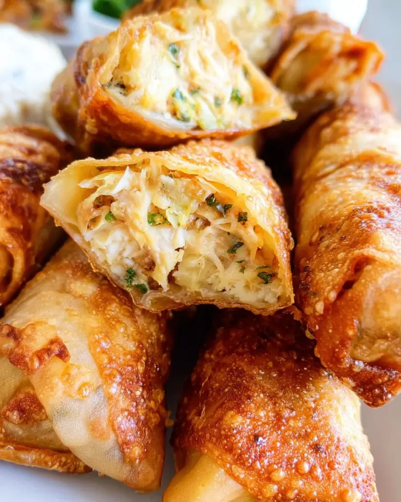 Crab Cake Egg Rolls