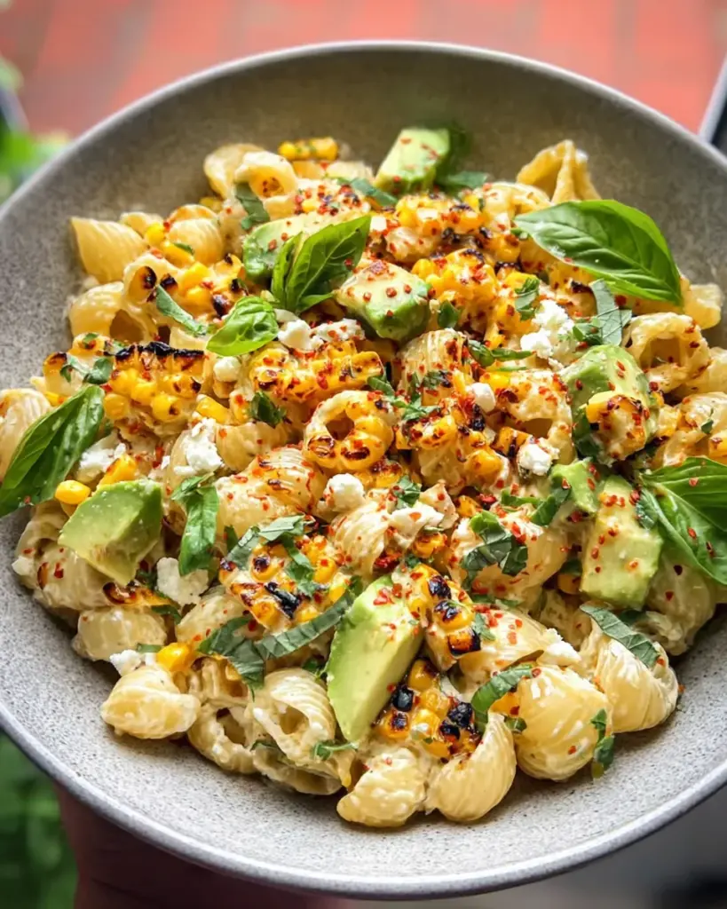 Creamy Street Corn Pasta Salad