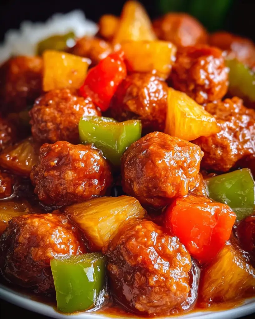 Crock Pot Sweet and Sour Meatballs