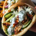 Easy Chicken Gyros & Tzatziki Sauce