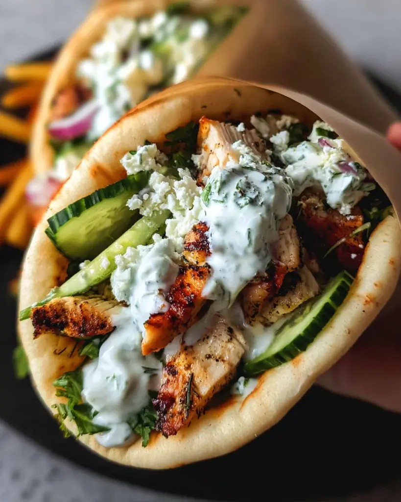 Easy Chicken Gyros & Tzatziki Sauce